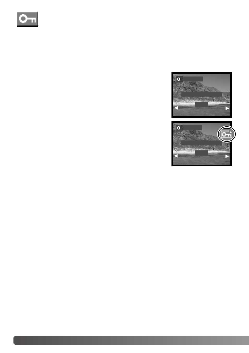 Protecting image files | Konica Minolta DiMAGE E323 User Manual | Page 56 / 96