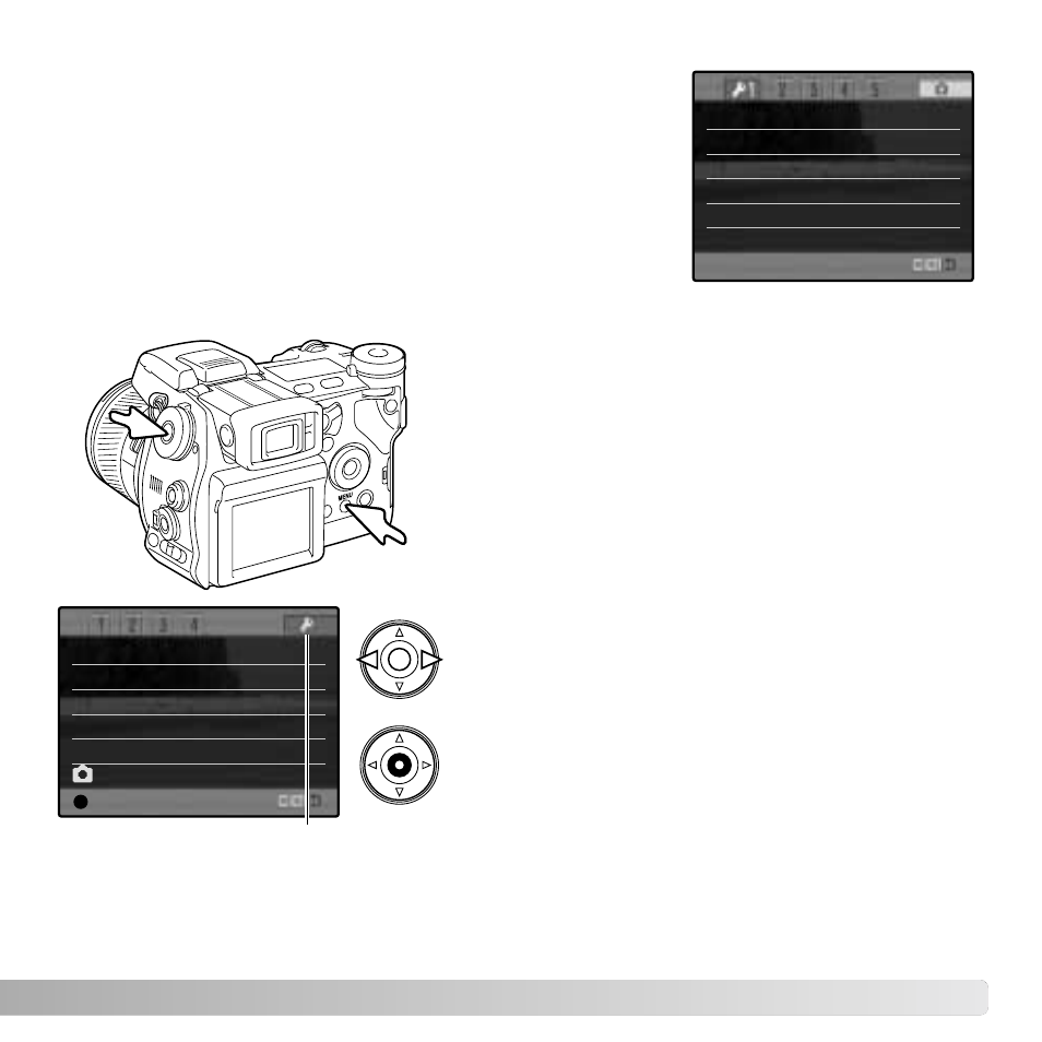 Setup menu, Opening the setup menu | Konica Minolta DiMAGE A2 User Manual | Page 129 / 180