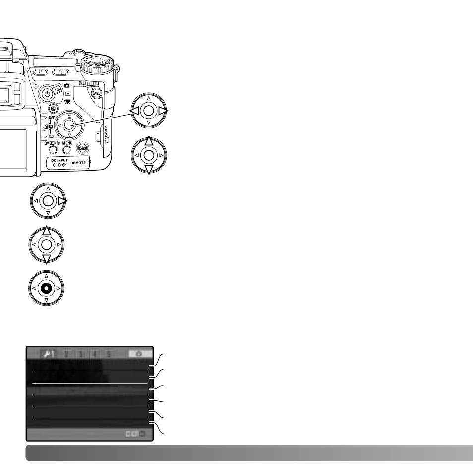 Navigating the setup menu | Konica Minolta DiMAGE A2 User Manual | Page 130 / 180