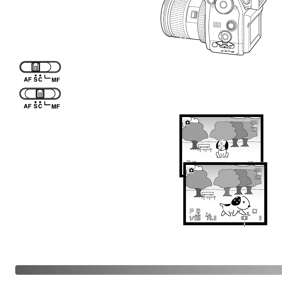 Focus-mode switch | Konica Minolta DiMAGE A2 User Manual | Page 46 / 180