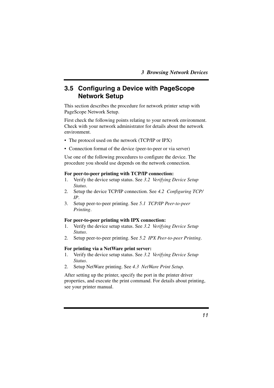 Network setup | Konica Minolta PageScope User Manual | Page 16 / 47