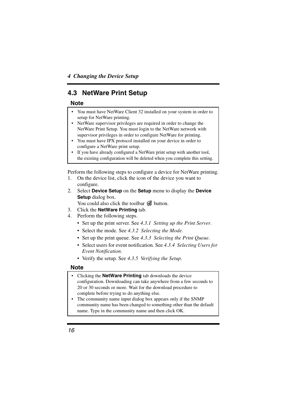 3 netware print setup, Netware print setup | Konica Minolta PageScope User Manual | Page 21 / 47