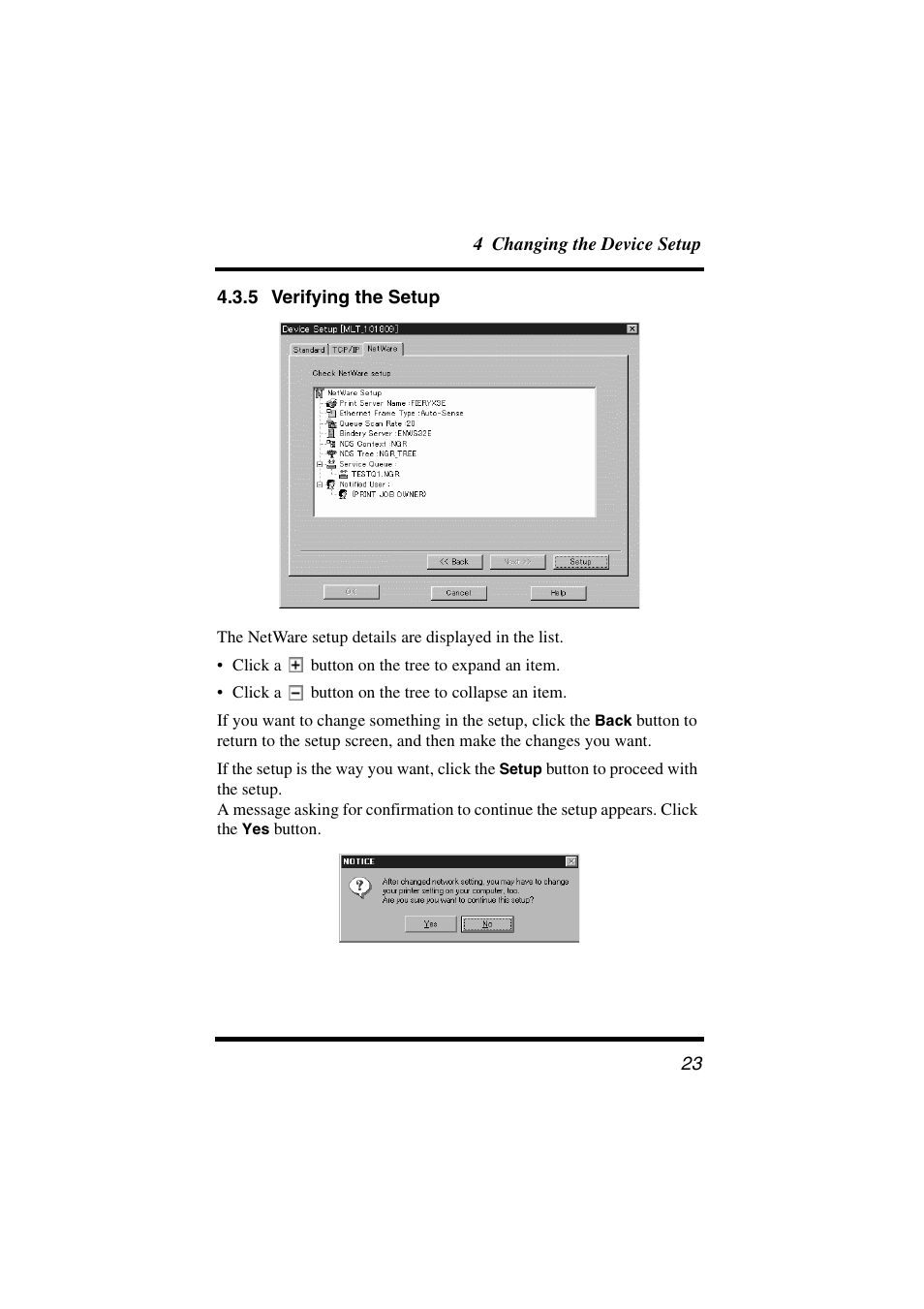 5 verifying the setup | Konica Minolta PageScope User Manual | Page 28 / 47