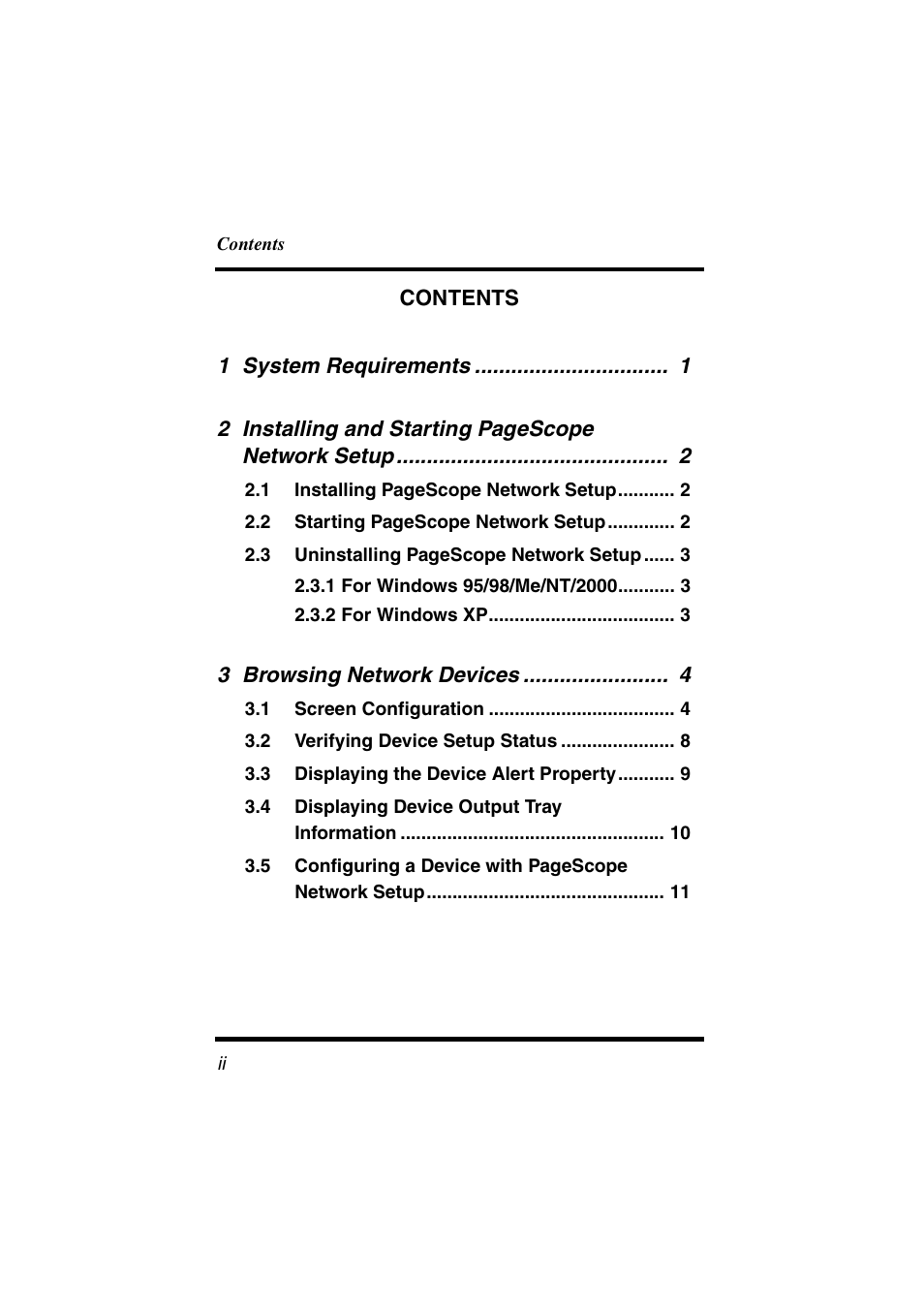 Konica Minolta PageScope User Manual | Page 3 / 47