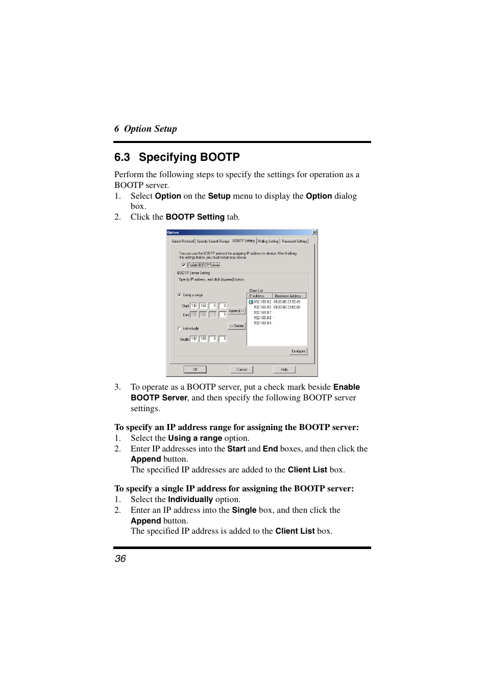 3 specifying bootp, Specifying bootp, 3 specifying bootp ) | Konica Minolta PageScope User Manual | Page 41 / 47