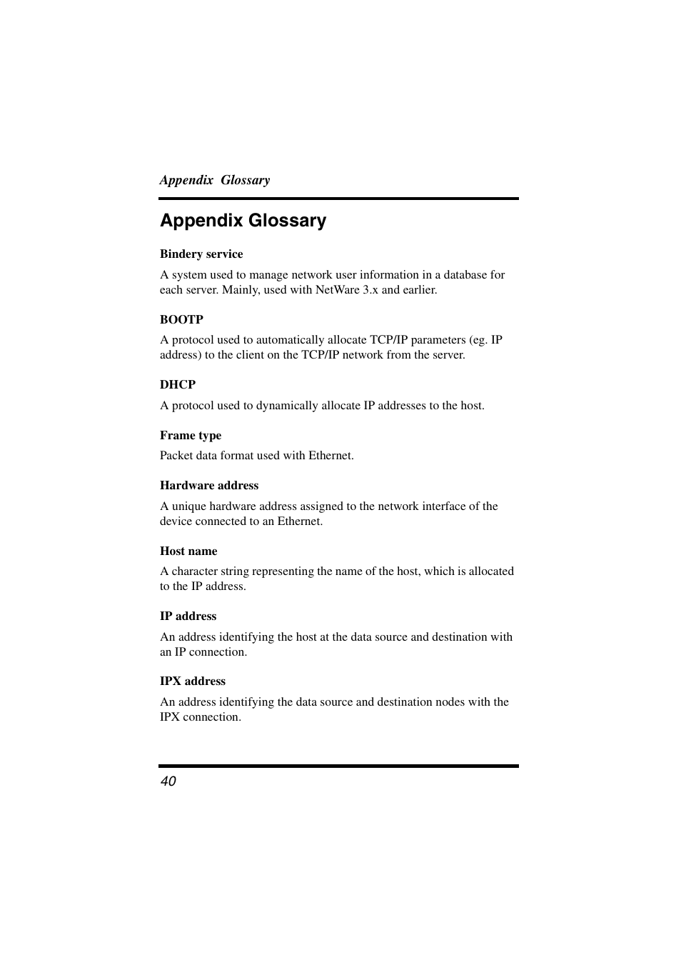 Appendix glossary | Konica Minolta PageScope User Manual | Page 45 / 47