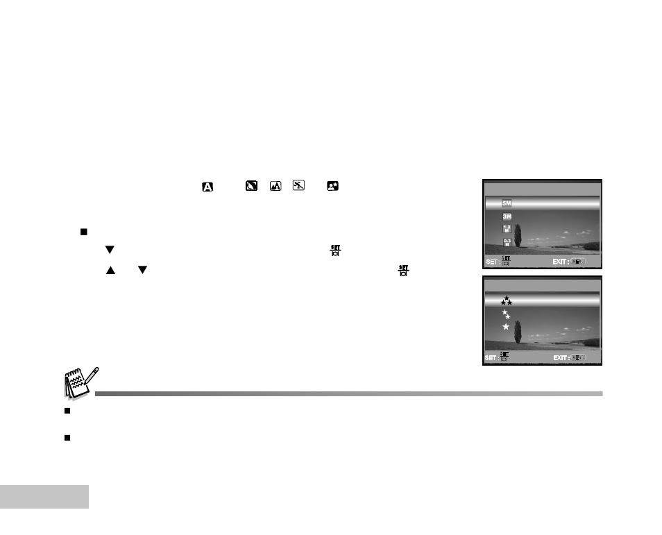 Setting image resolution and quality | Konica Minolta E500 User Manual | Page 25 / 76