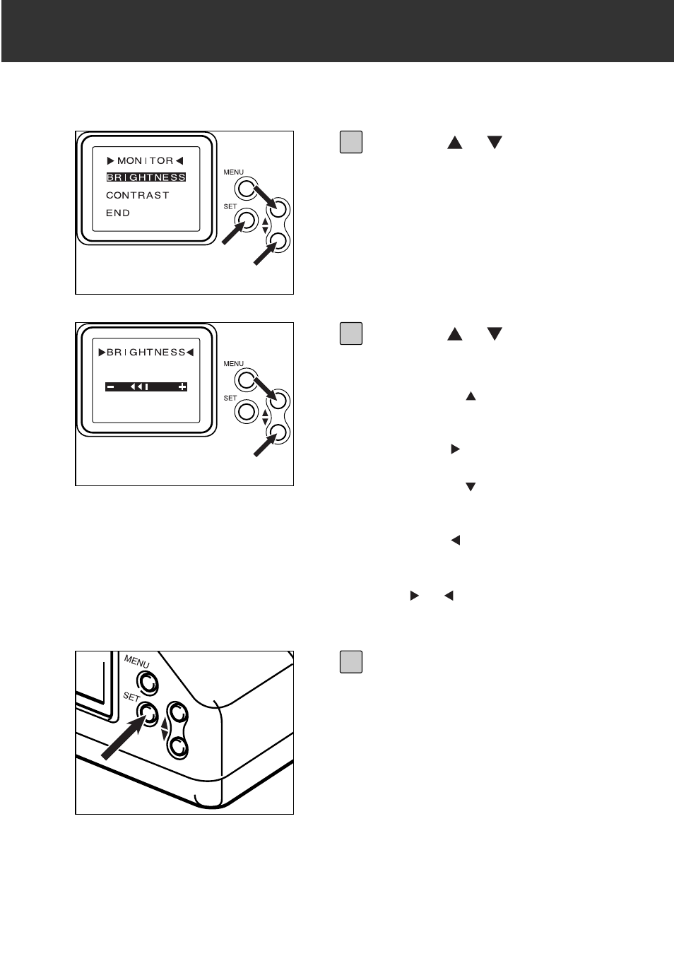 Adjusting the lcd monitor brightness/contrast | Konica Minolta RD 3000 User Manual | Page 103 / 129