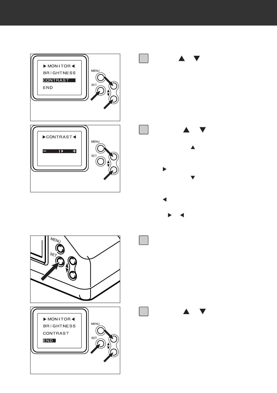 Adjusting the lcd monitor brightness/contrast | Konica Minolta RD 3000 User Manual | Page 104 / 129