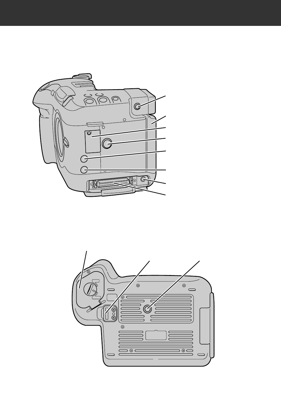 Left side of body bottom of body, Names of parts | Konica Minolta RD 3000 User Manual | Page 12 / 129