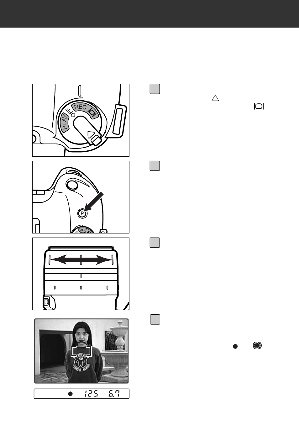 Basic operation, Taking pictures in automatic mode | Konica Minolta RD 3000 User Manual | Page 36 / 129