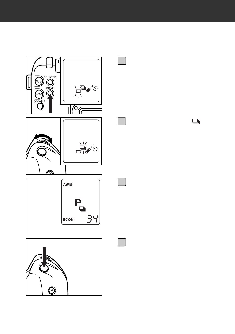 Continuous drive mode | Konica Minolta RD 3000 User Manual | Page 62 / 129