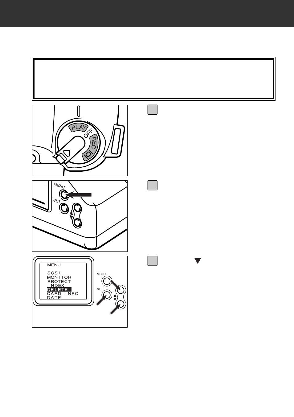 Clearing unprotected images | Konica Minolta RD 3000 User Manual | Page 96 / 129