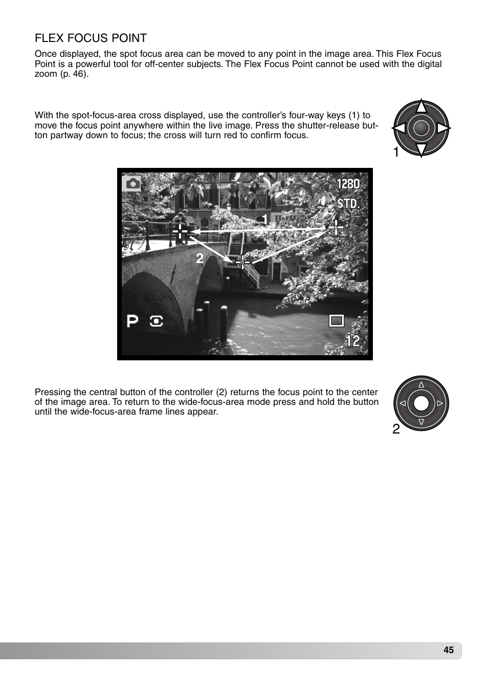 Flex focus point | Konica Minolta MM-A208 User Manual | Page 45 / 156
