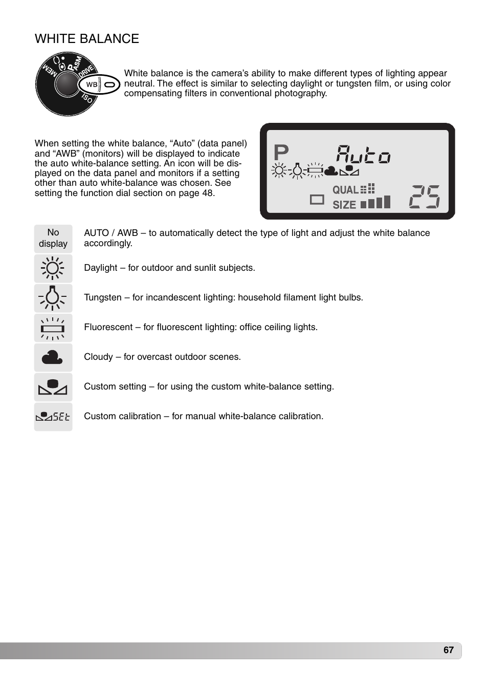 White balance | Konica Minolta MM-A208 User Manual | Page 67 / 156