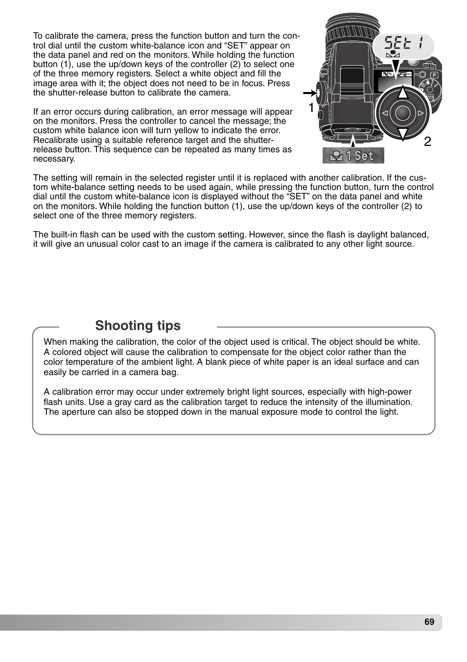 Shooting tips 2 1 | Konica Minolta MM-A208 User Manual | Page 69 / 156