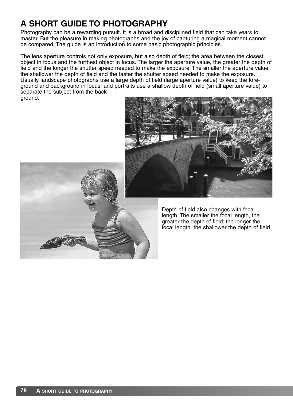 A short guide to photography | Konica Minolta MM-A208 User Manual | Page 78 / 156