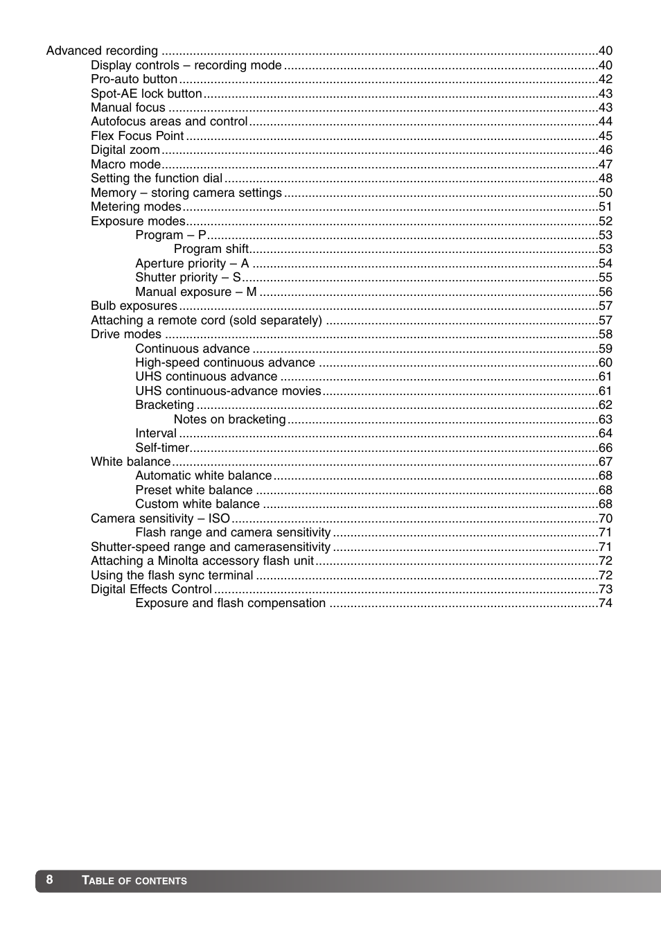 Konica Minolta MM-A208 User Manual | Page 8 / 156