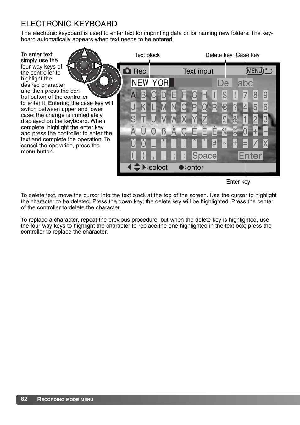 Electronic keyboard | Konica Minolta MM-A208 User Manual | Page 82 / 156