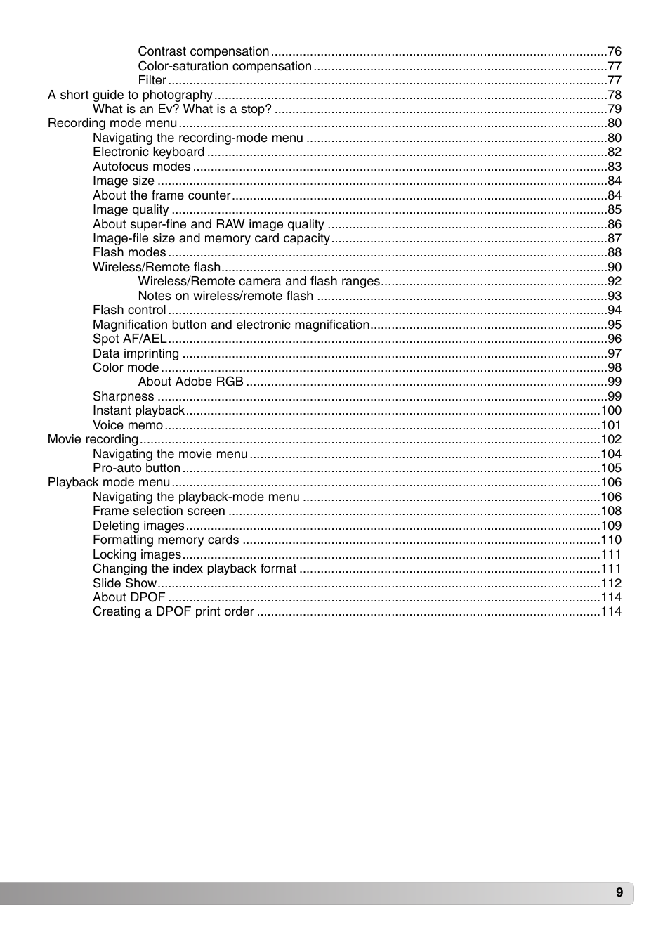 Konica Minolta MM-A208 User Manual | Page 9 / 156