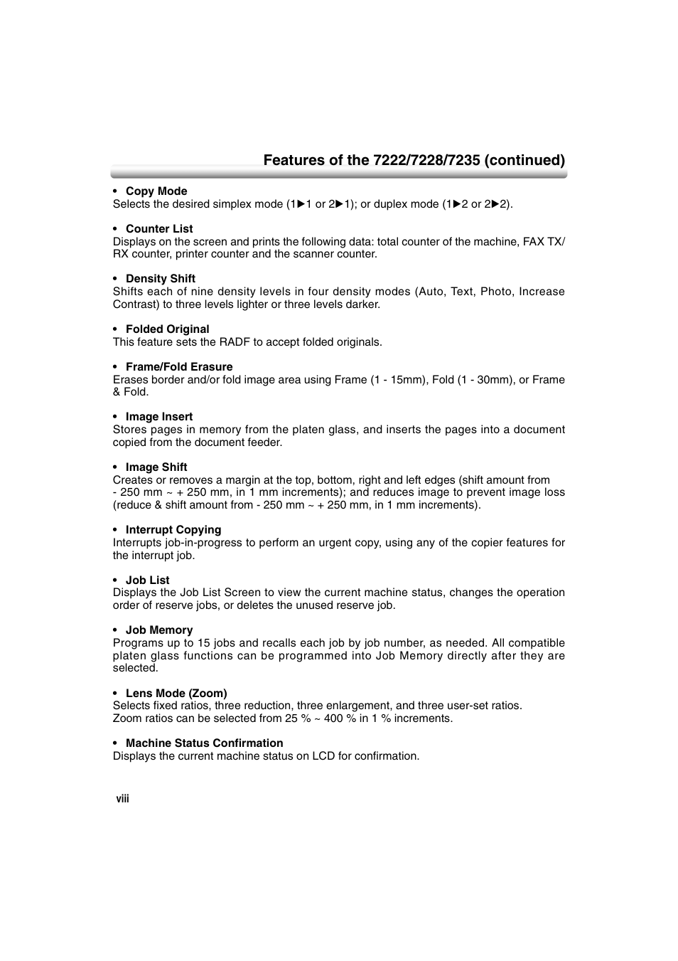 Konica Minolta 7222 User Manual | Page 12 / 328