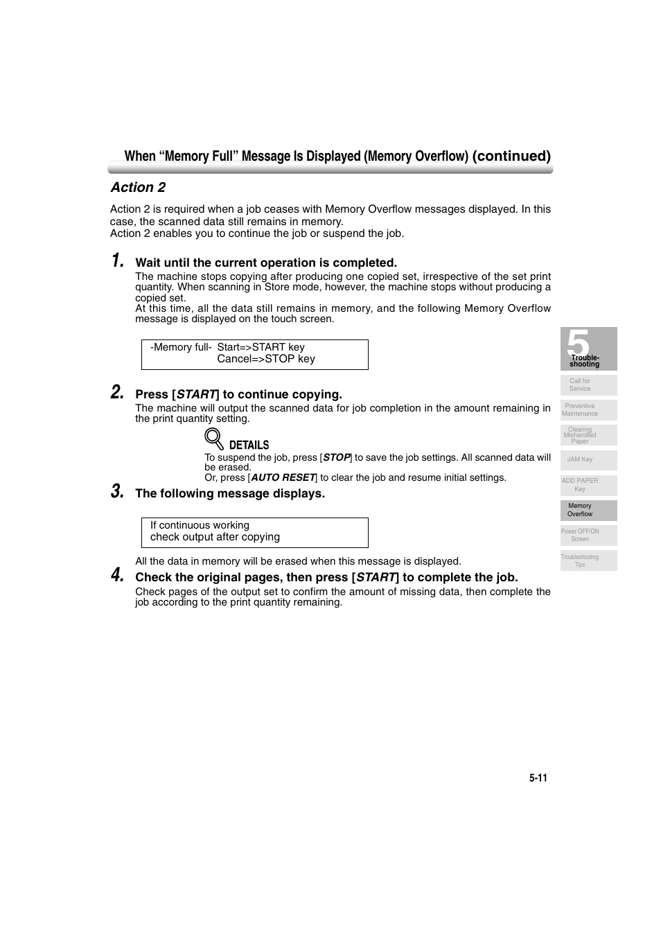 Action 2, Action 2 -11 | Konica Minolta 7222 User Manual | Page 139 / 328