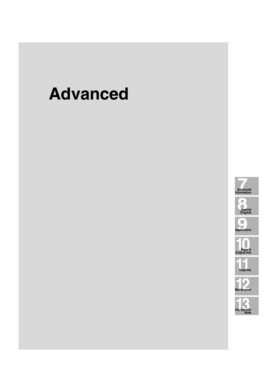 Advanced | Konica Minolta 7222 User Manual | Page 153 / 328