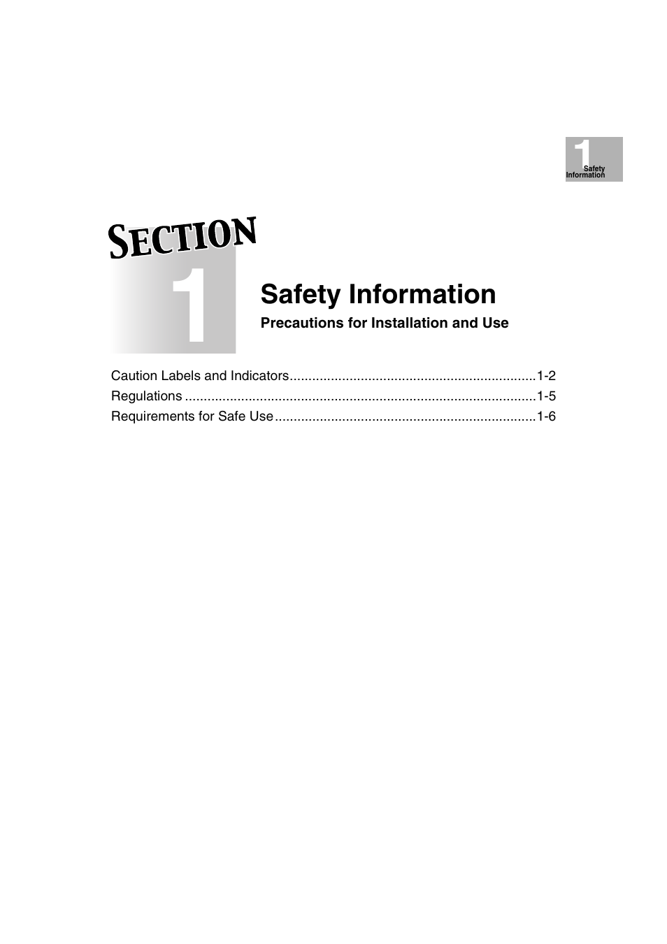 Section 1: safety information | Konica Minolta 7222 User Manual | Page 19 / 328