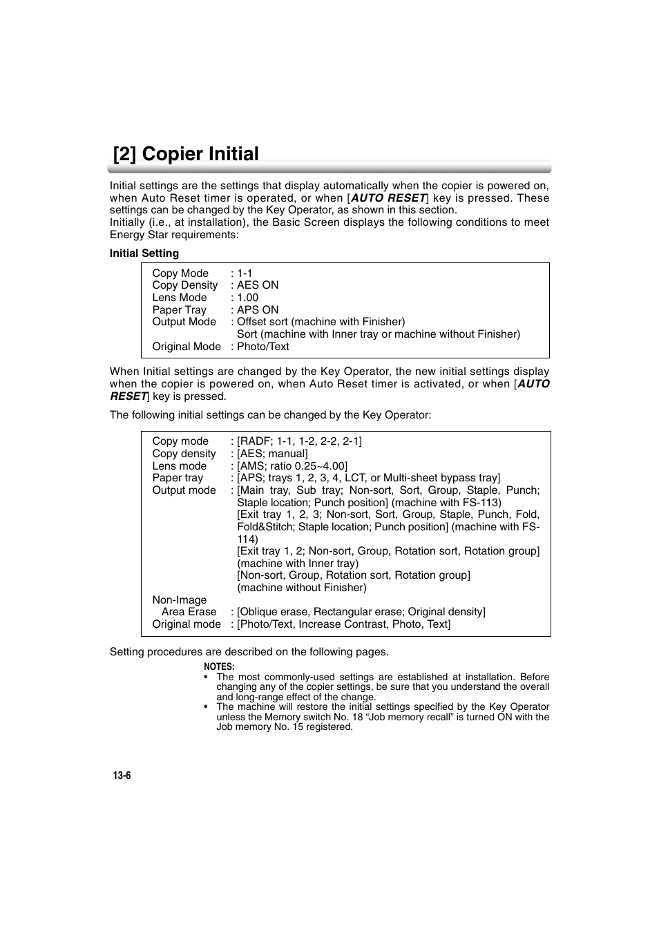 2] copier initial, 2] copier initial -6 | Konica Minolta 7222 User Manual | Page 270 / 328