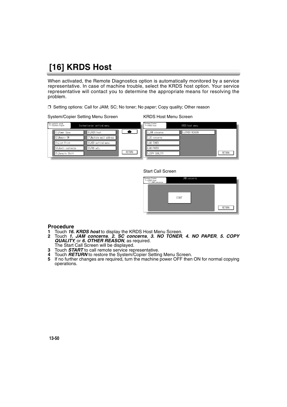 16] krds host, 16] krds host -50 | Konica Minolta 7222 User Manual | Page 314 / 328