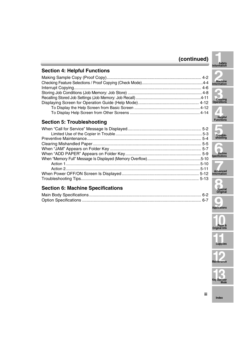 Konica Minolta 7222 User Manual | Page 7 / 328