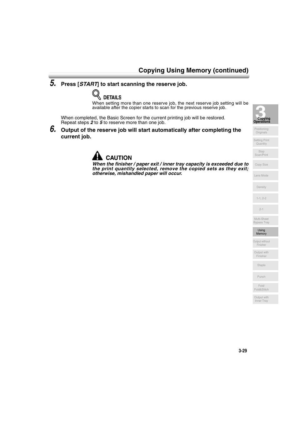 Press [ start ] to start scanning the reserve job | Konica Minolta 7222 User Manual | Page 91 / 328