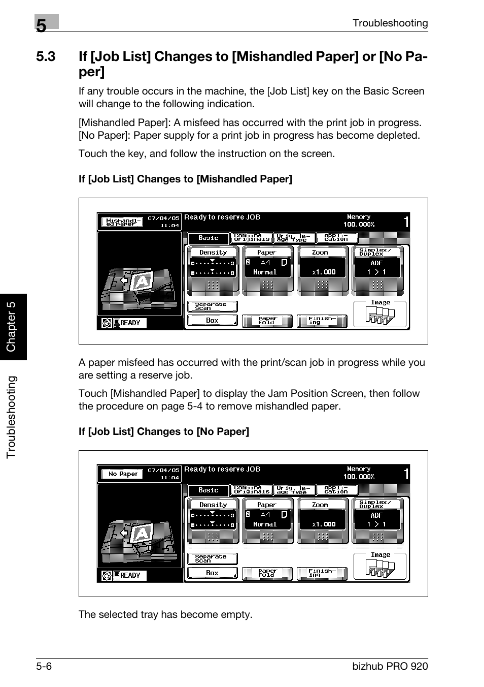 Konica Minolta BIZHUB PRO bizhubPRO920 User Manual | Page 118 / 410