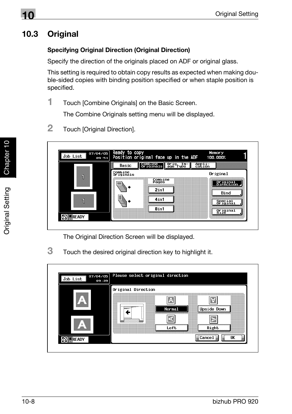 3 original, Original -8 | Konica Minolta BIZHUB PRO bizhubPRO920 User Manual | Page 218 / 410