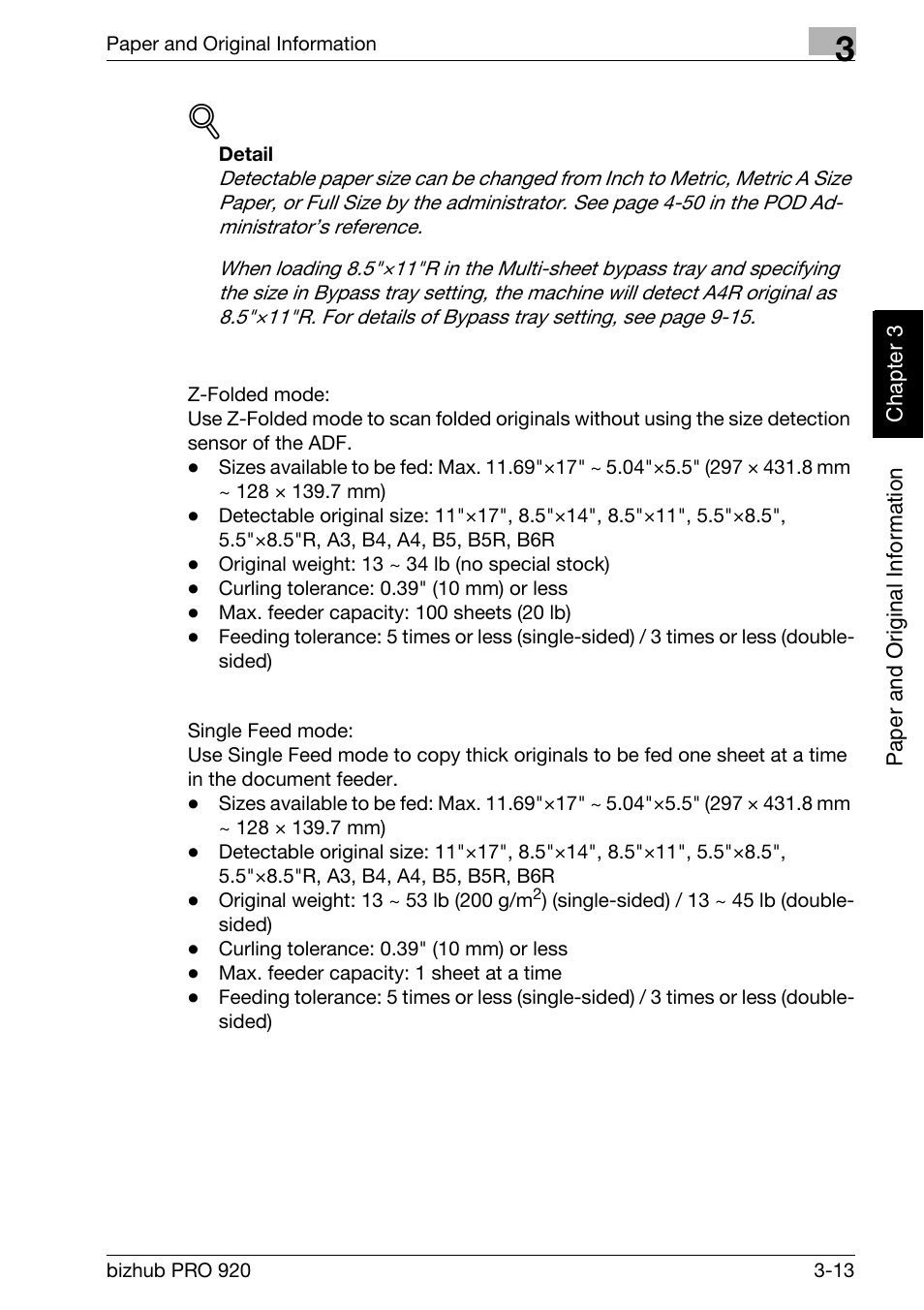 Konica Minolta BIZHUB PRO bizhubPRO920 User Manual | Page 77 / 410
