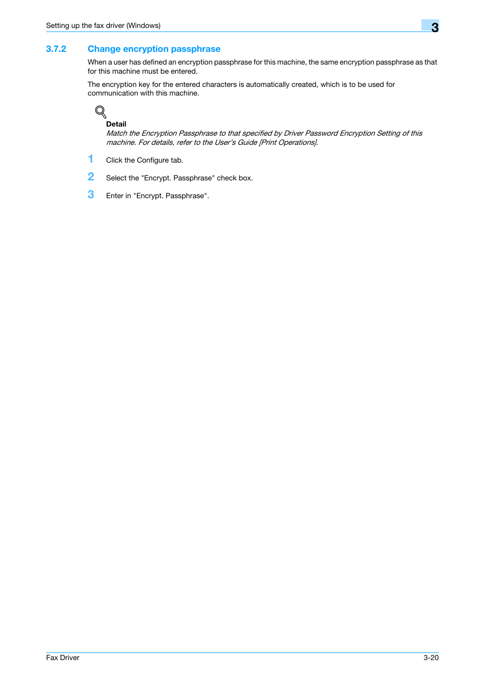 2 change encryption passphrase, Change encryption passphrase -20 | Konica Minolta BIZHUB C253 User Manual | Page 49 / 66