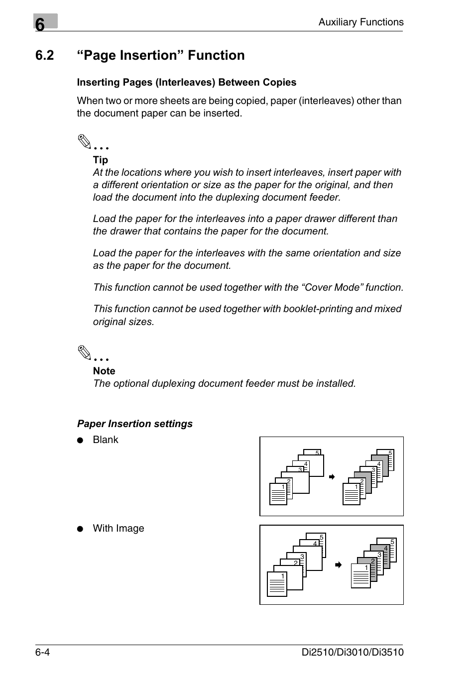 2 “page insertion” function | Konica Minolta DI3510 User Manual | Page 100 / 334
