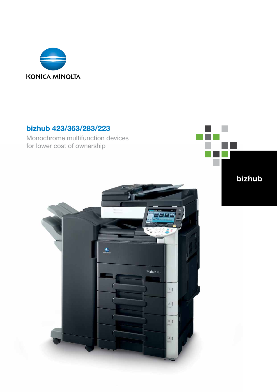 Konica Minolta BIZHUB 283 User Manual | 16 pages