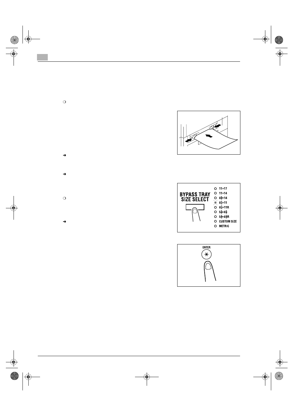 Making copies by using the bypass tray, Making copies by using the bypass tray -6, P.5-6) | Konica Minolta Printer Copier User Manual | Page 68 / 168