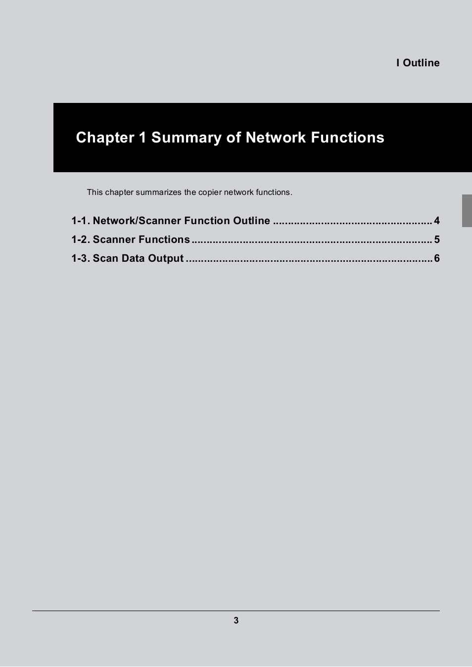 Chapter 1 summary of network functions | Konica Minolta 7235 User Manual | Page 12 / 230