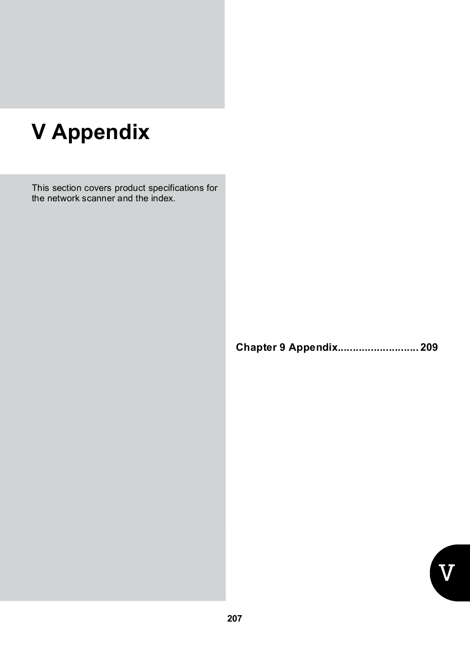 V appendix | Konica Minolta 7235 User Manual | Page 216 / 230