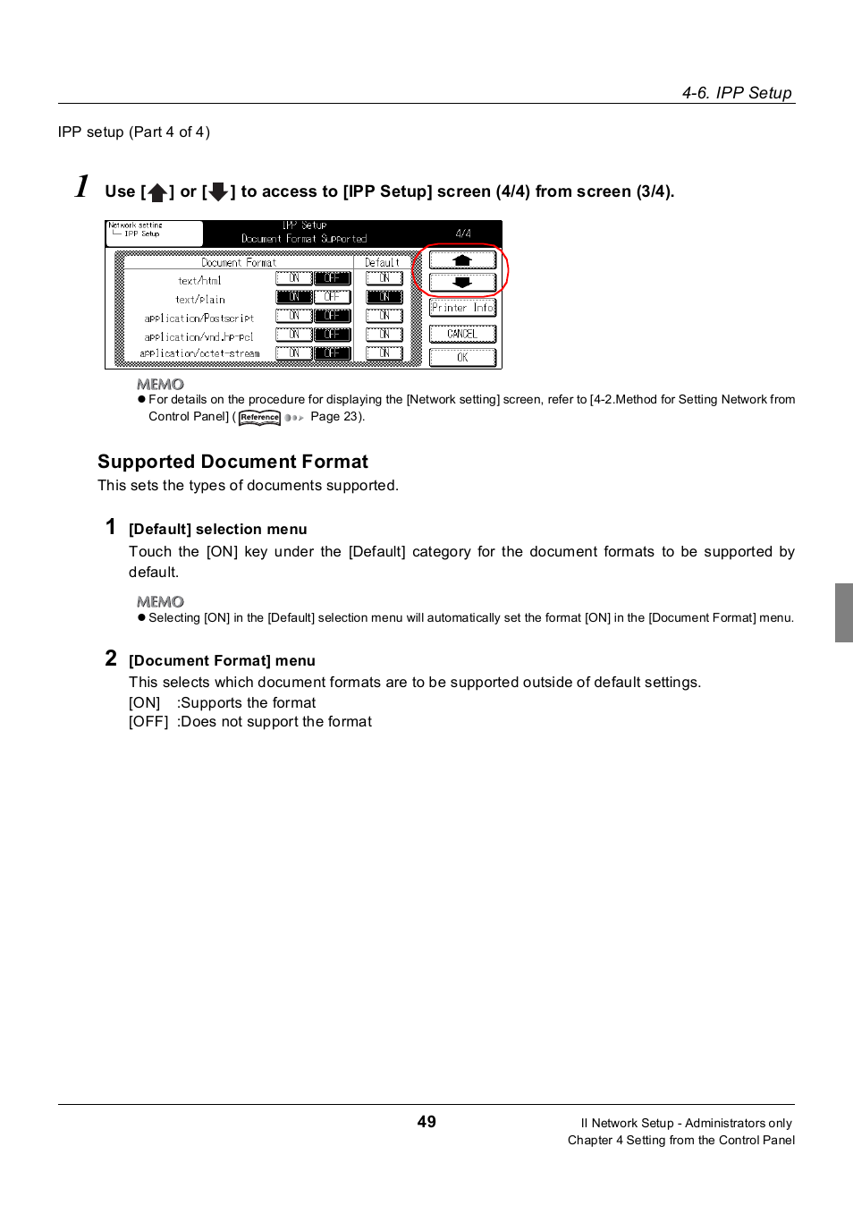 Supported document format | Konica Minolta 7235 User Manual | Page 58 / 230