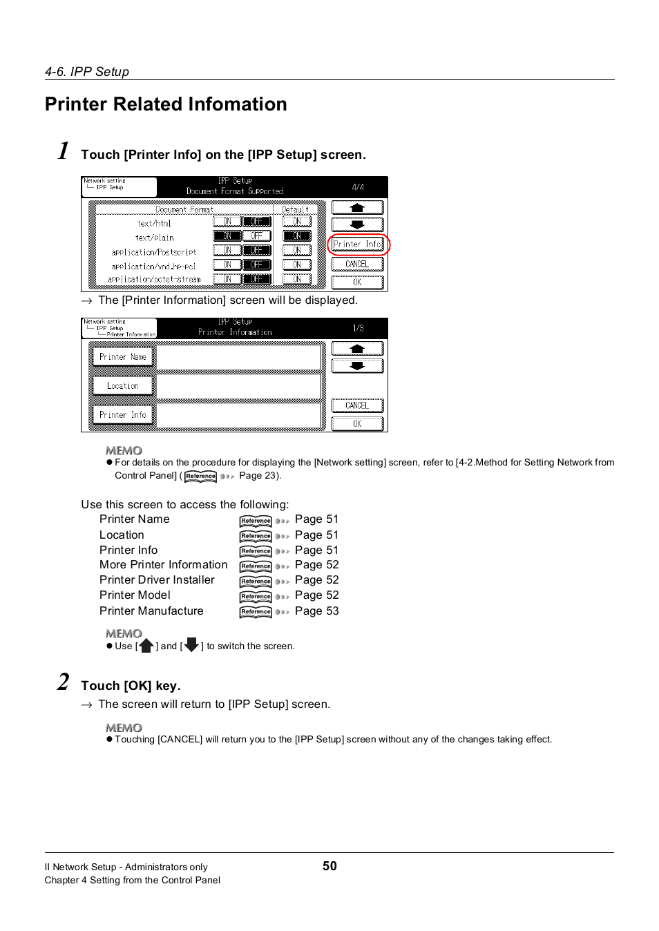 Printer related infomation | Konica Minolta 7235 User Manual | Page 59 / 230