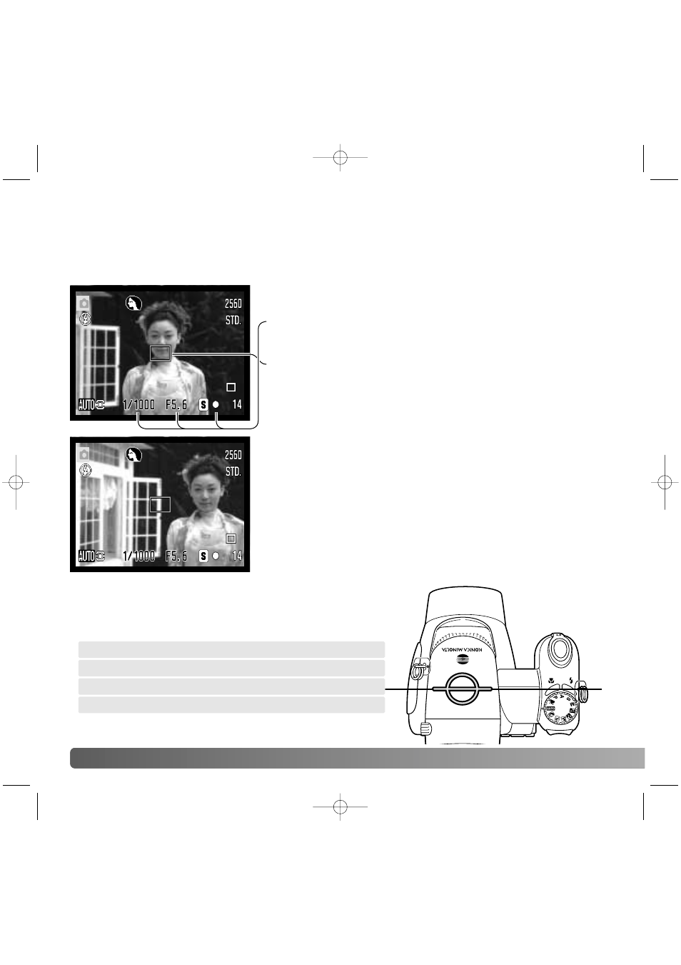 Focus lock, Focus range | Konica Minolta Z20 User Manual | Page 24 / 124