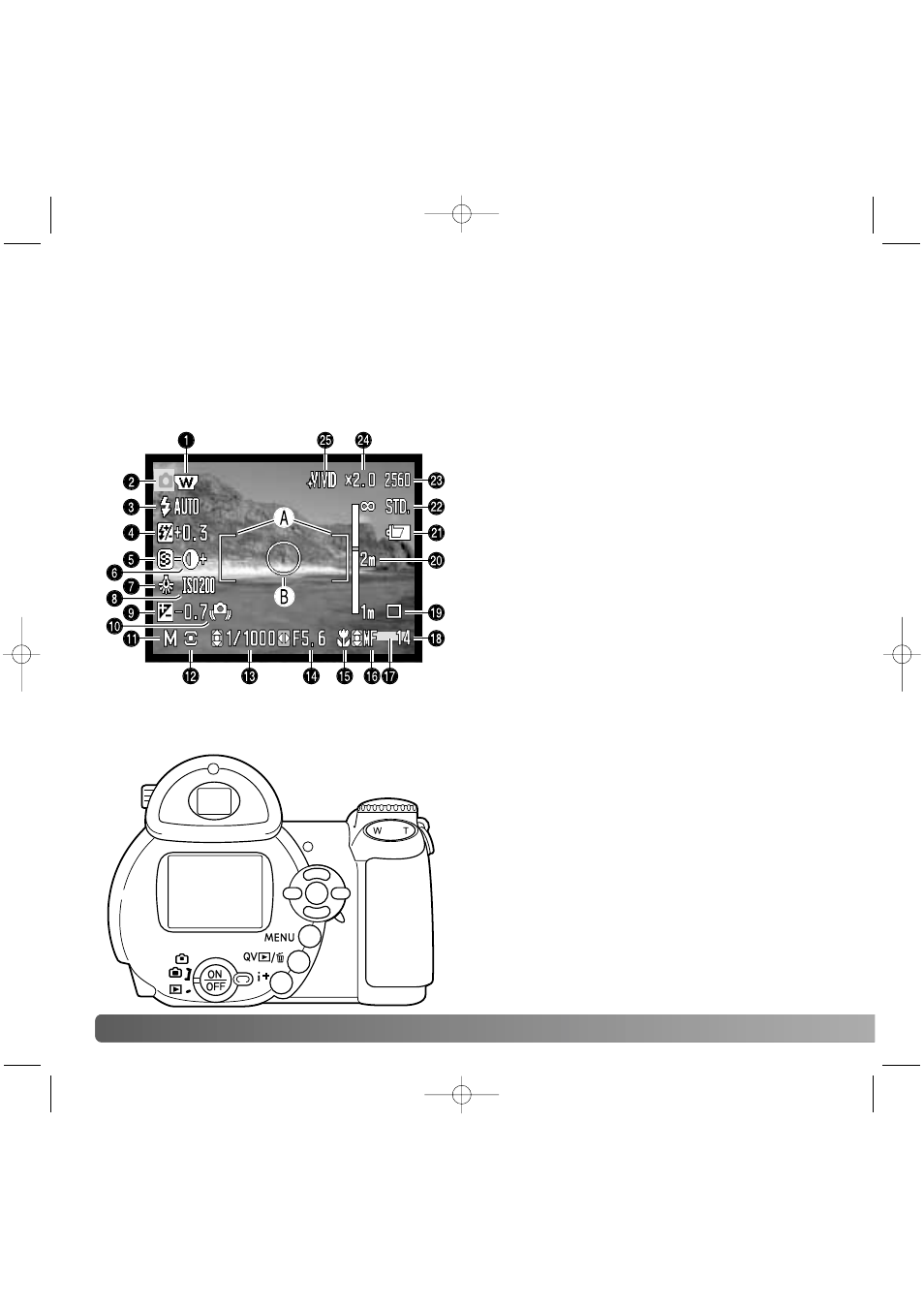 Advanced recording, Recording mode display | Konica Minolta Z20 User Manual | Page 34 / 124