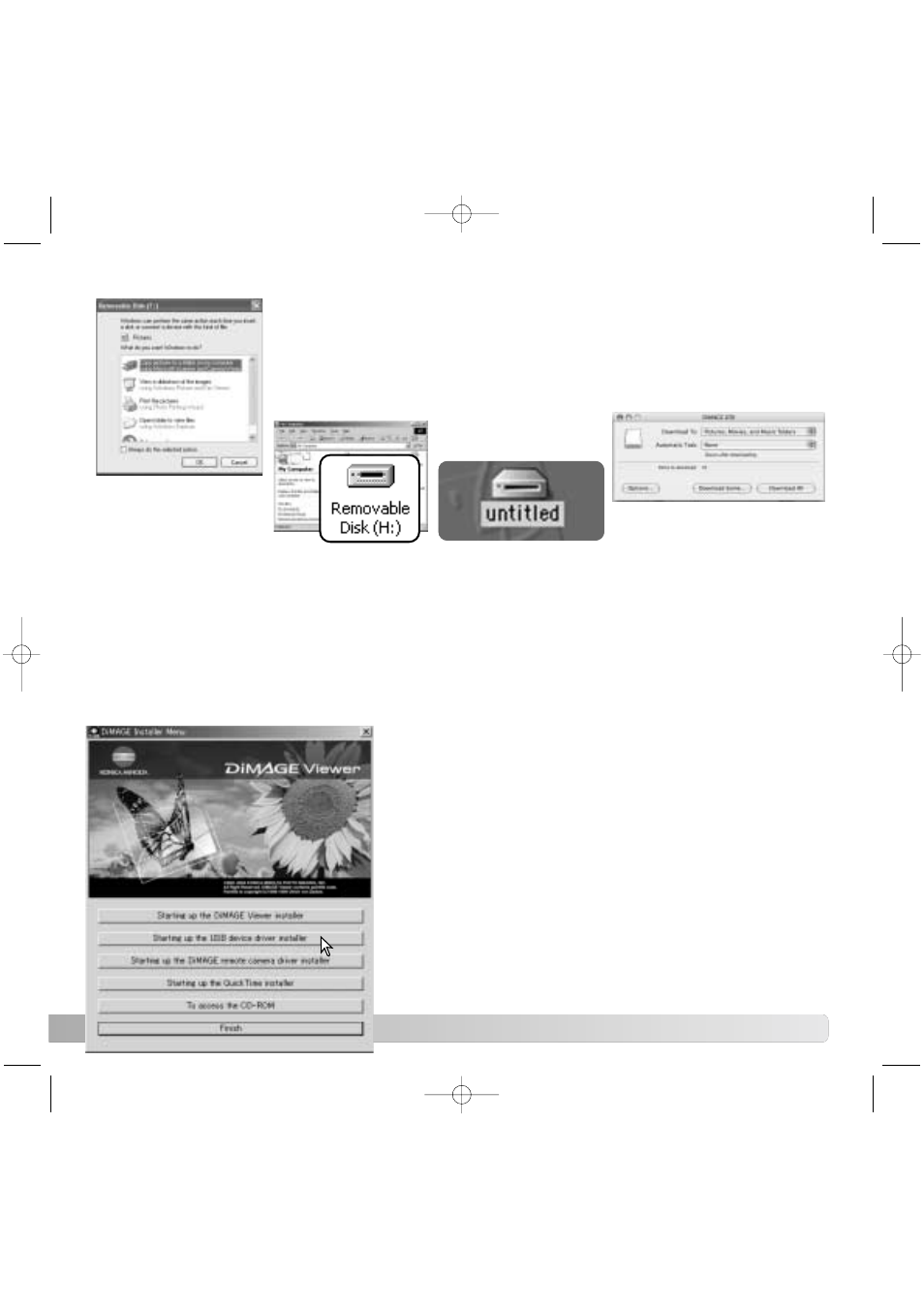 Connecting to windows 98 and 98 se, Automatic installation | Konica Minolta Z20 User Manual | Page 99 / 124