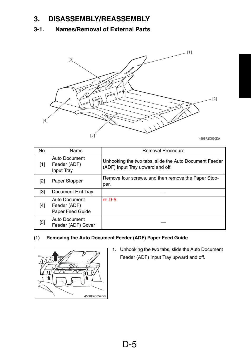 Disassembly/reassembly, 1. names/removal of external parts | Konica Minolta PagePro 1390 MF User Manual | Page 164 / 178