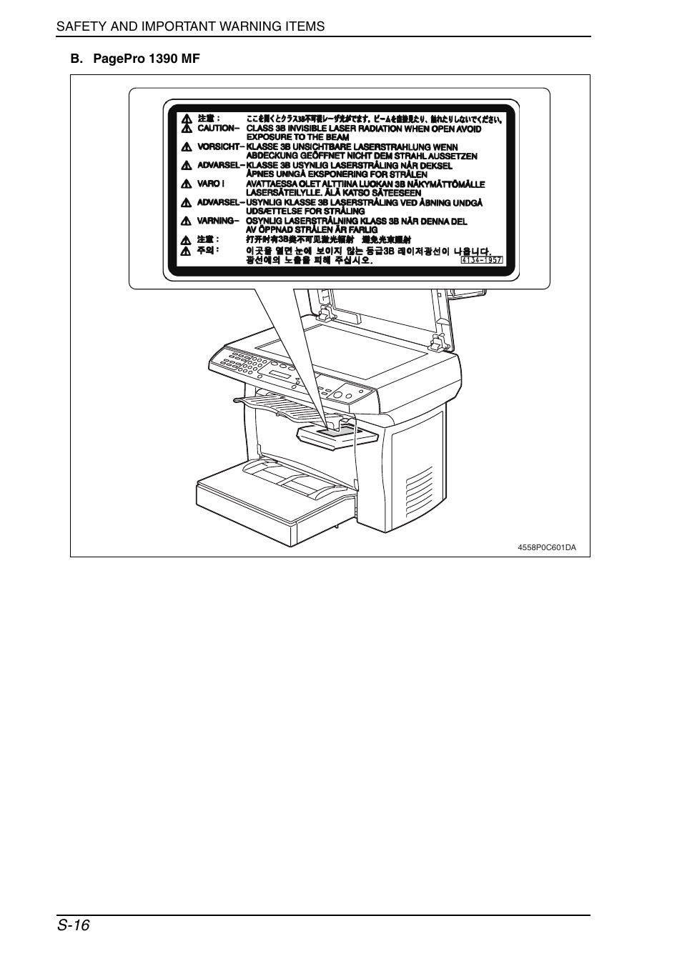 S-16 | Konica Minolta PagePro 1390 MF User Manual | Page 17 / 178