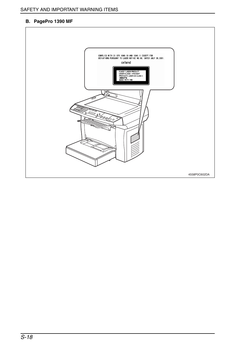 S-18 | Konica Minolta PagePro 1390 MF User Manual | Page 19 / 178