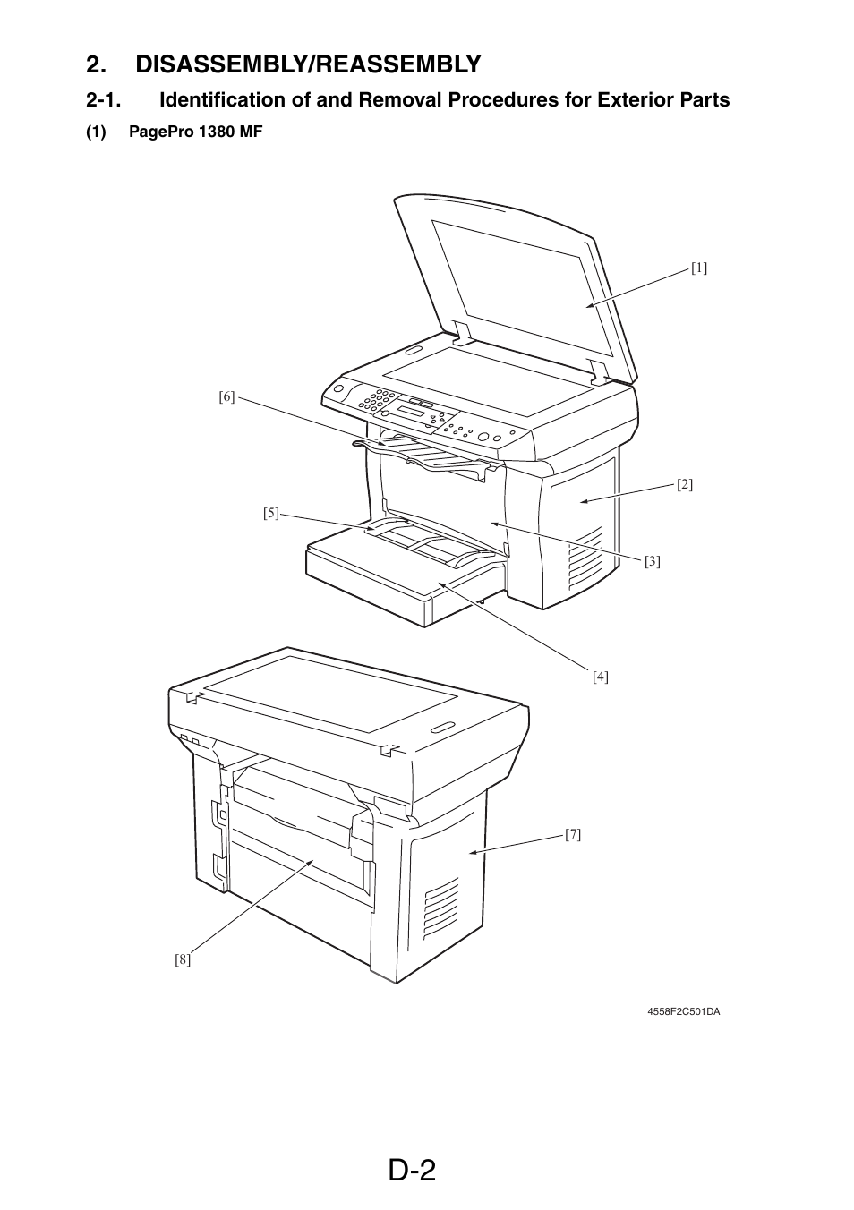 Disassembly/reassembly | Konica Minolta PagePro 1390 MF User Manual | Page 44 / 178